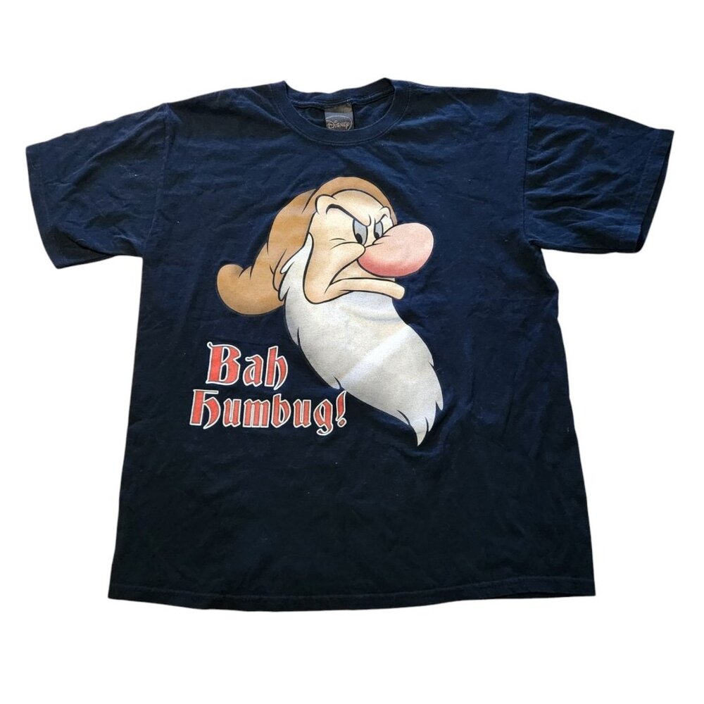 Vintage Disney Grumpy Bah Humbug T-Shirt Snow White‎ Dwarves Mens Large